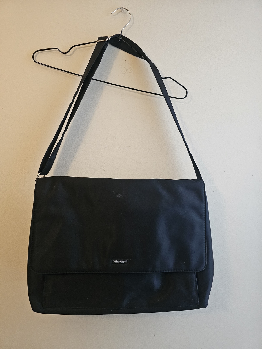 kate spade Black Nylon Messenger Bag for Men